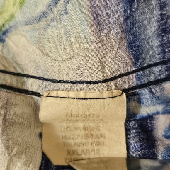 Vintage JAMS WORLD Hawaiian Rayon Tropical Fish Short Sleeve Button Shirt 2XL - Picture 6 of 8